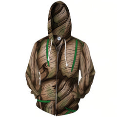 Unisex Galaxy Groot 3D Printed Cosplay Hoodie