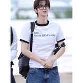 SHINYU Same Focus Till Monday Short-sleeved T-shirt
