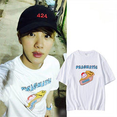 Unisex Cartoon Graphic Print Relaxed Short-sleeved T-shirt