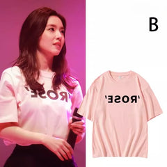 Irene SeulGi Letter Short-sleeved T-shirt