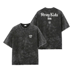 SKZ Seoul Printed Short-sleeved T-shirt