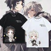 Unisex Anime Pattern Short-sleeved T-shirt