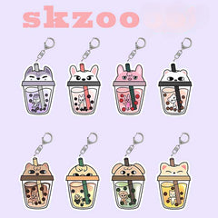 Kpop Bubble Tea Keychain Pendant