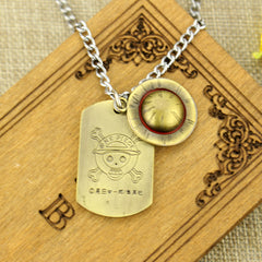 Luffy Straw Hat Necklace Keychain