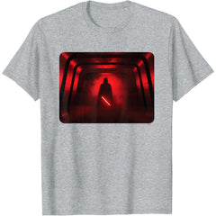 Darth Vader Red Lightsaber Shadow T-Shirt