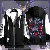 Men's and Women's Anime Print Zipper Hoodie