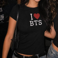 I LOVE Taehyung Namjoon Printed Tee