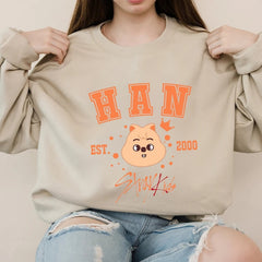 Cute Kpop Member Graphic Print Sweatshirt