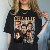 Charlie Swan Print Vintage T-Shirt