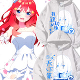 Men's Anime Nakano Print Loose Hoodie