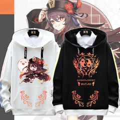 Unisex Game Hutao Graphic Loose Hoodie