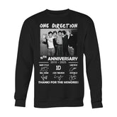 Unisex Black 1D 15th Anniversary Sweatshirt