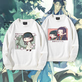 Cute Anime Pattern Print Crew Neck Sweatshirt