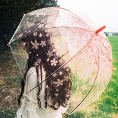 Transparent Cherry Blossom Umbrella
