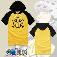 Unisex Trafalgar Cosplay Short-sleeved Hooded T-shirt