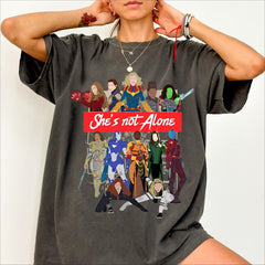 She Is Not Alone Avengers Family T-shirt