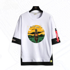 Men's Game Graphic Print Loose T-Shirt