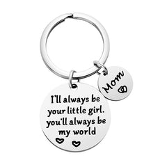 Round Tag Keychain Commemorative Gift for Parents