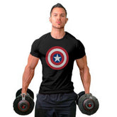 Men's Captain America Fitness Short Sleeve T-shirt