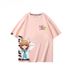 Women's Anime Cotton Short-sleeved Tee