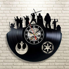 3D Hollowed Out Vinyl Shape Wall Clock