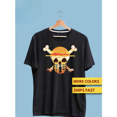 Vintage Anime Pirates Logo T-Shirt
