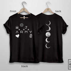 Kpop Army Tattoo Printed T-shirt