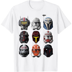 The Clone Wars Clone Helmets T-Shirt