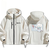 Unisex Anime Pattern Windbreaker Jacket