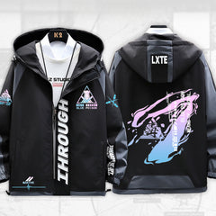 Versatile Game Cosplay Zip Up Hooded Coat