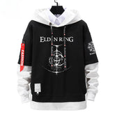 Unisex Trendy Game Color Block Loose Hoodie