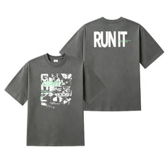 SKZ RUN IT Tour Printed T-Shirt Top