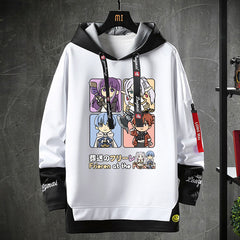 Unisex Anime Graphic Print Loose Hoodie