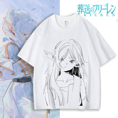 Unisex Anime Cotton Short Sleeve T-Shirt