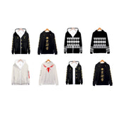 Anime COS Digital Print Hooded Zipper Cardigan