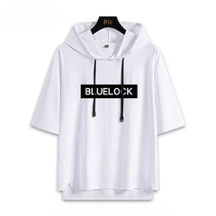 Unisex Anime Nagi Cos Hooded Short-sleeved T-shirt