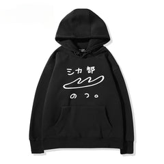 Casual Anime Print Pullover Hoodie