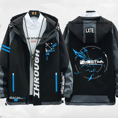 Versatile Game Cosplay Zip Up Hooded Coat