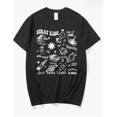 Unisex Kpop Graphic Short Sleeve T-Shirt