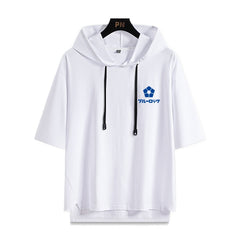 Nagi Anime Hooded Short Sleeve T-Shirt