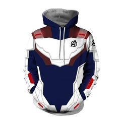 Unisex Avengers Battle Suit Cosplay 3D Zipper Hoodie
