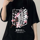 Unisex Wings of Freedom Anime Crewneck T-shirt