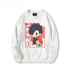 Casual Anime Hinata Graphic Print Sweatshirt