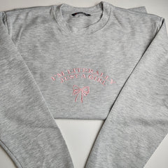 I'M LITERALLY JUST A GIRL Embroidered Sweatshirt