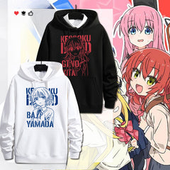 Unisex Anime Graffiti Print Loose Hoodie