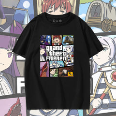 Men's and Women's Anime Cotton Short-sleeved T-shirt