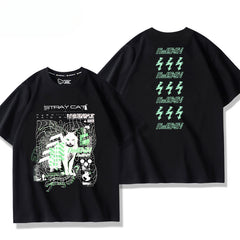 Women's Anime Pattern Short-sleeved T-shirt