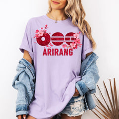 Arirang World Tour Floral Printed Aesthetic Tee