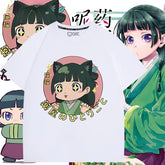 Girl's Anime Pattern Short Sleeve T-Shirt