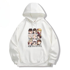 Trendy Anime Dazai Graphic Pullover Hoodie